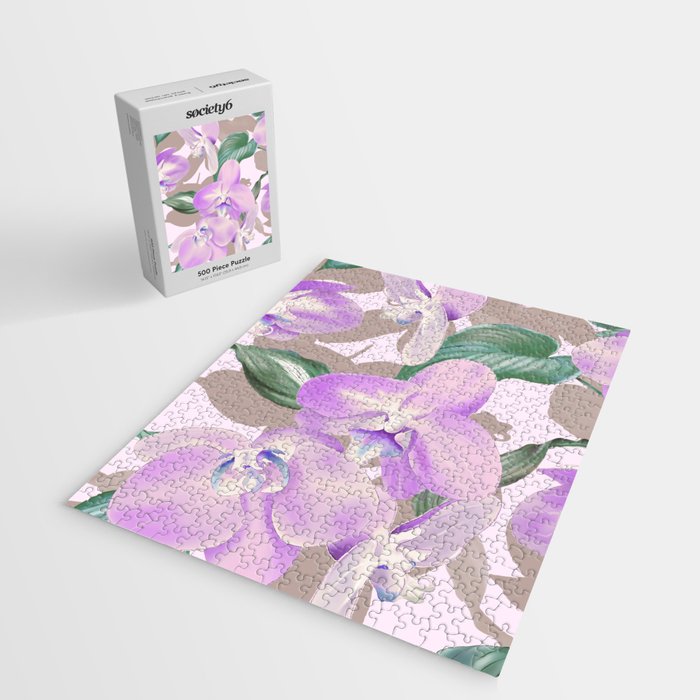 Lovely lilac exotic flowers L Jigsaw Puzzle Gallery Image 2
