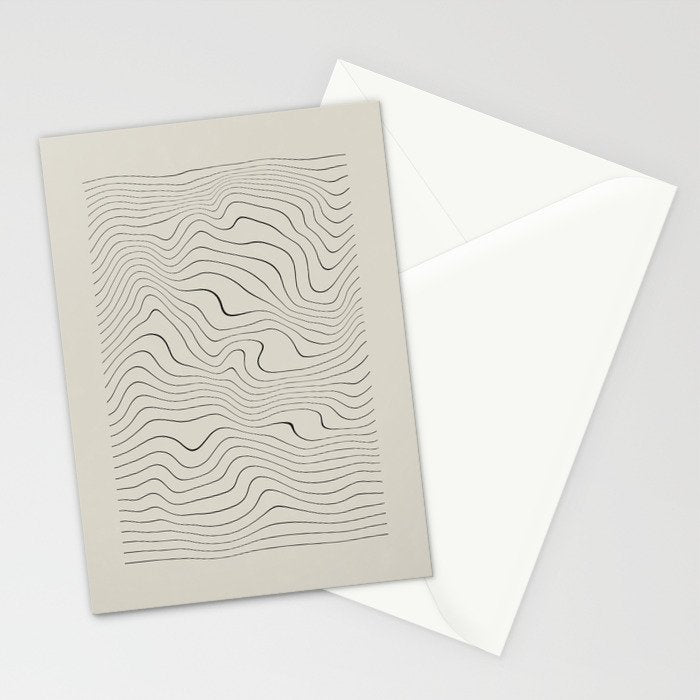 Line Distortion #1 Stationery Card Gallery Image 2