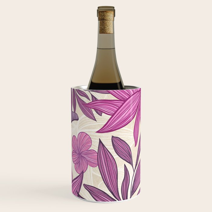 Deep Autumn Forest Floral in Magenta Wine Chiller Gallery Image 3