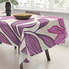Deep Autumn Forest Floral in Magenta Tablecloth Gallery Image 3