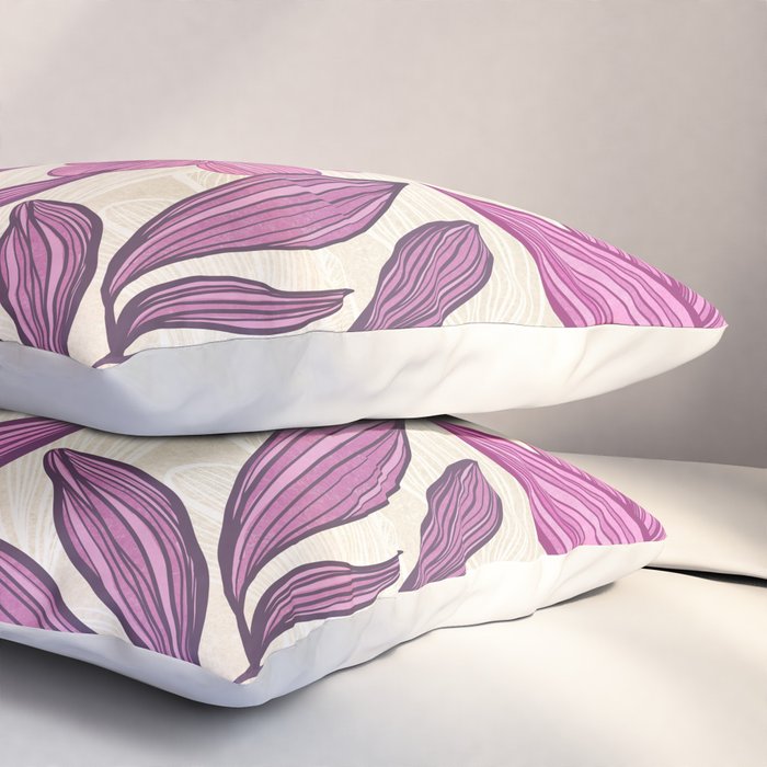 Deep Autumn Forest Floral in Magenta Pillow Sham Gallery Image 3