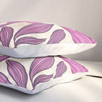 Deep Autumn Forest Floral in Magenta Pillow Sham Gallery Image 3