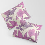 Deep Autumn Forest Floral in Magenta Pillow Sham Gallery Image 3