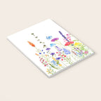 colorful wildflower fields watercolor Notebook Gallery Image 3