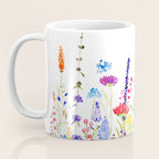 colorful wildflower fields watercolor Coffee Mug Gallery Image 3