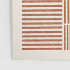 Terracotta Bold Lines Minimalist Geometric Artwork Poster Gallery Image 3