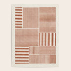 Terracotta Bold Lines Minimalist Geometric Artwork Poster Gallery Image 4