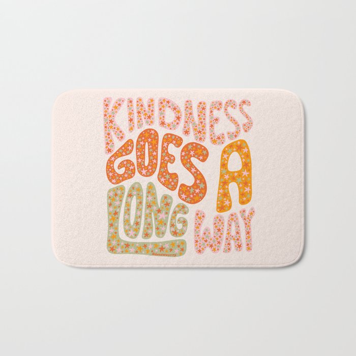 Kindness Goes A Long Way Bath Mat Gallery Image 1