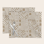 Warm Vintage Checks Placemat Gallery Image 1