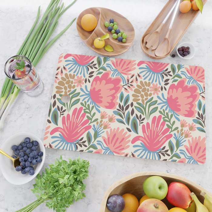 Lush Floral Escape Cutting Board Gallery Image 2