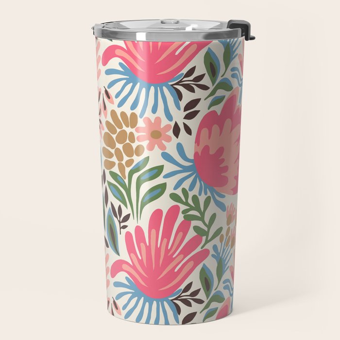 Lush Floral Escape Travel Mug Gallery Image 2