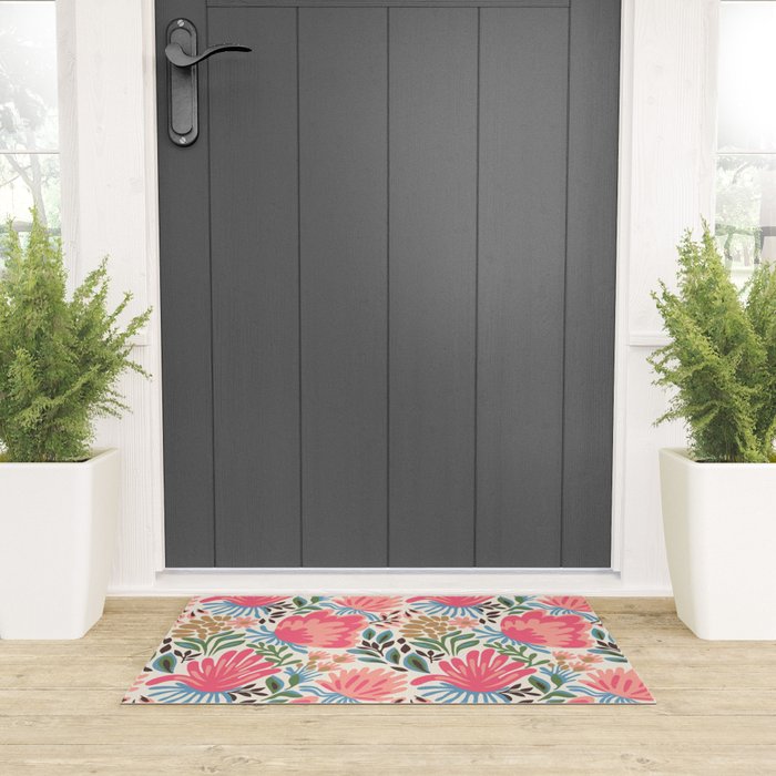 Lush Floral Escape Welcome Mat Gallery Image 3