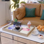 Ruby Pink Vase & Electric Leaves: Vases & Stuff 01 Serving Tray Gallery Image 2