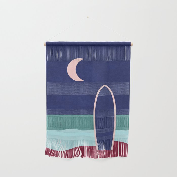 LANDSHAPES - Beach - night Wall Hanging Gallery Image 1