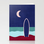 LANDSHAPES - Beach - night Stationery Card Gallery Image 2