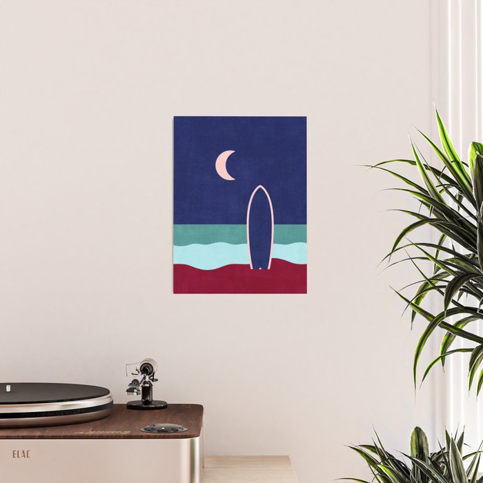 LANDSHAPES - Beach - night Poster Gallery Image 2