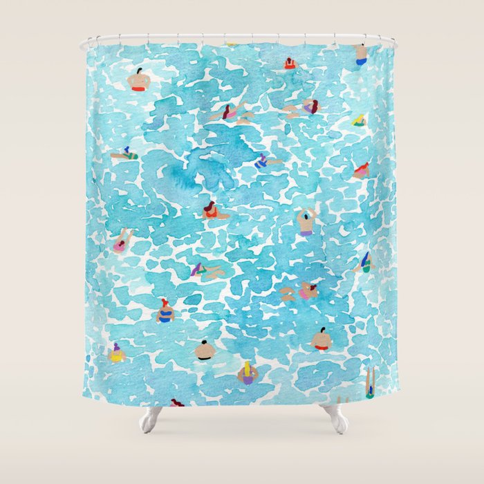 A float Shower Curtain Gallery Image 1