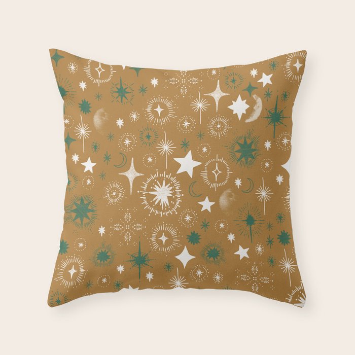 Stellar modern shapes A Throw Pillow Gallery Image 1