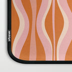 Hourglass Mid-Century Modern Abstract Pattern Pink Orange Cream Laptop Sleeve Gallery Image 3