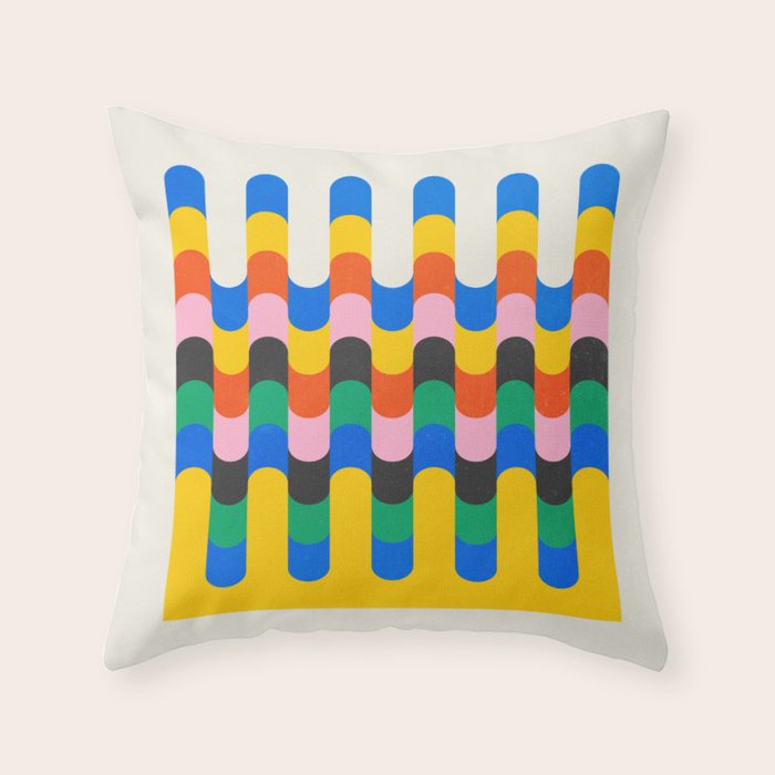 Alignment: Bauhaus 1919 Exhibition 04 Throw Pillow Gallery Image 1