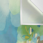 garden with sea view and olive tree Wall Tapestry Gallery Image 3