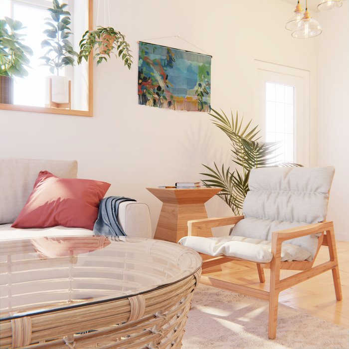 garden with sea view and olive tree Wall Hanging Gallery Image 2