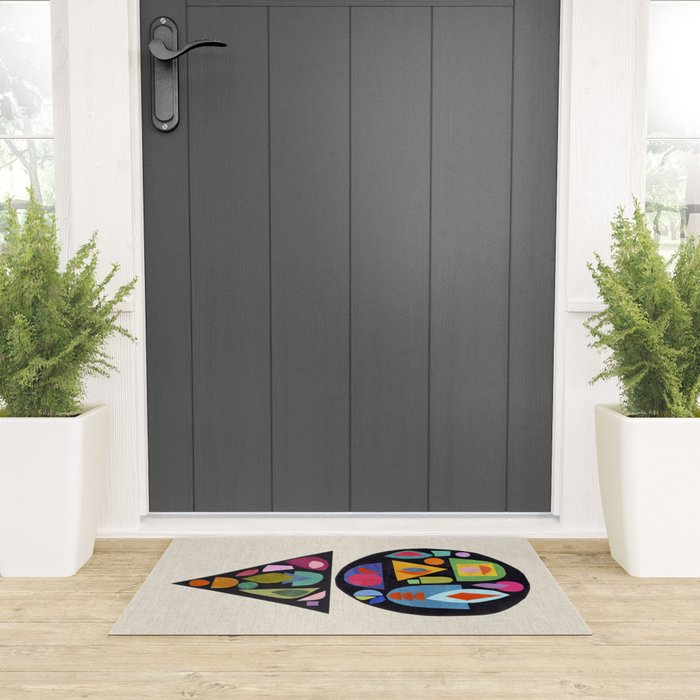 Bejeweled Compass Welcome Mat Gallery Image 3