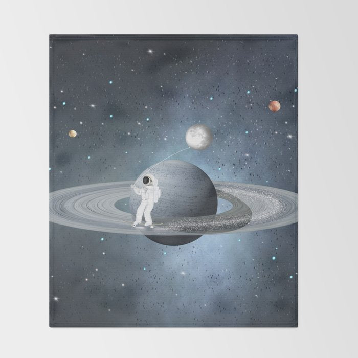 space skate Throw Blanket Gallery Image 2