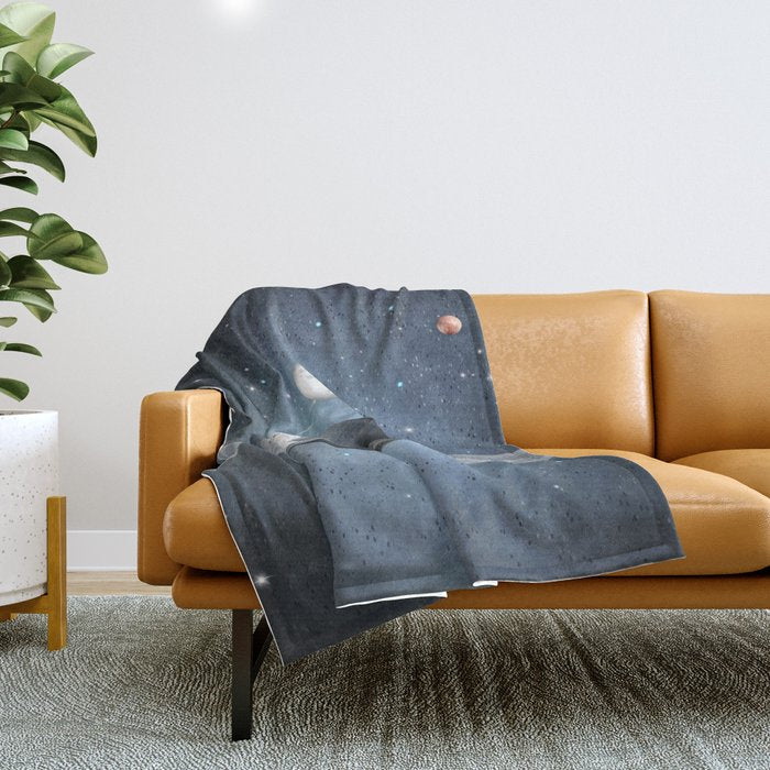 space skate Throw Blanket Gallery Image 1