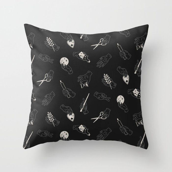 Hands: Seance Throw Pillow Gallery Image 6