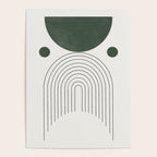 Mid Century Modern Green Poster Gallery Image 4