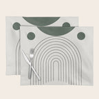 Mid Century Modern Green Placemat Gallery Image 1
