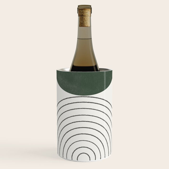 Mid Century Modern Green Wine Chiller Gallery Image 1