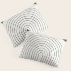Mid Century Modern Green Pillow Sham Gallery Image 3