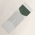 Mid Century Modern Green Yoga Mat Gallery Image 1