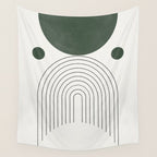 Mid Century Modern Green Wall Tapestry Gallery Image 4
