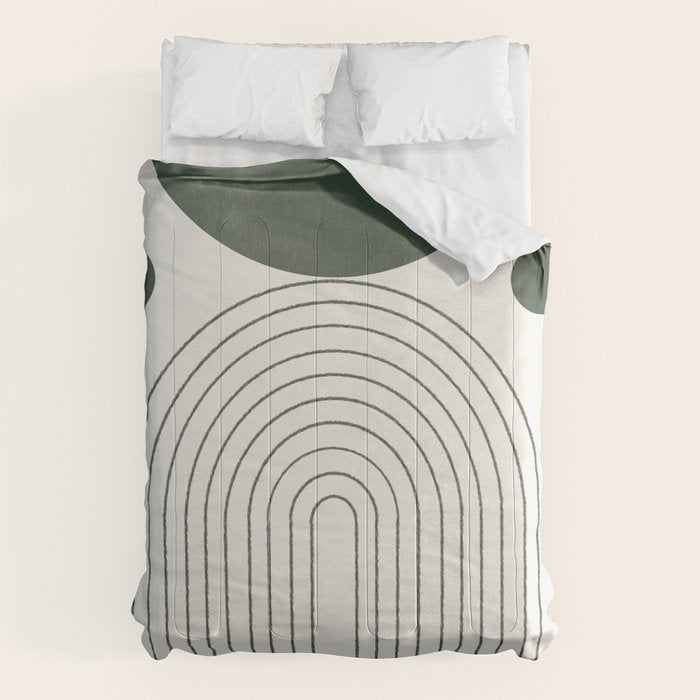 Mid Century Modern Green Comforter Gallery Image 6