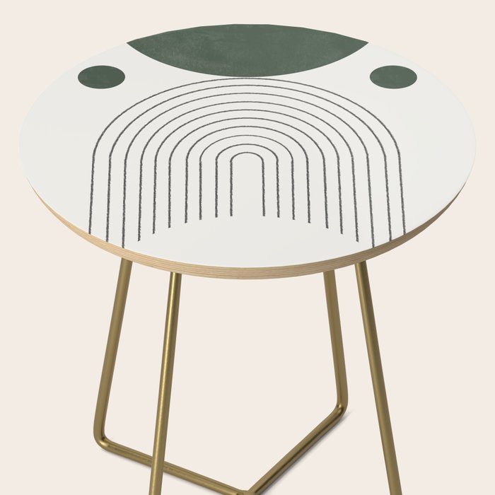 Mid Century Modern Green Side Table Gallery Image 2