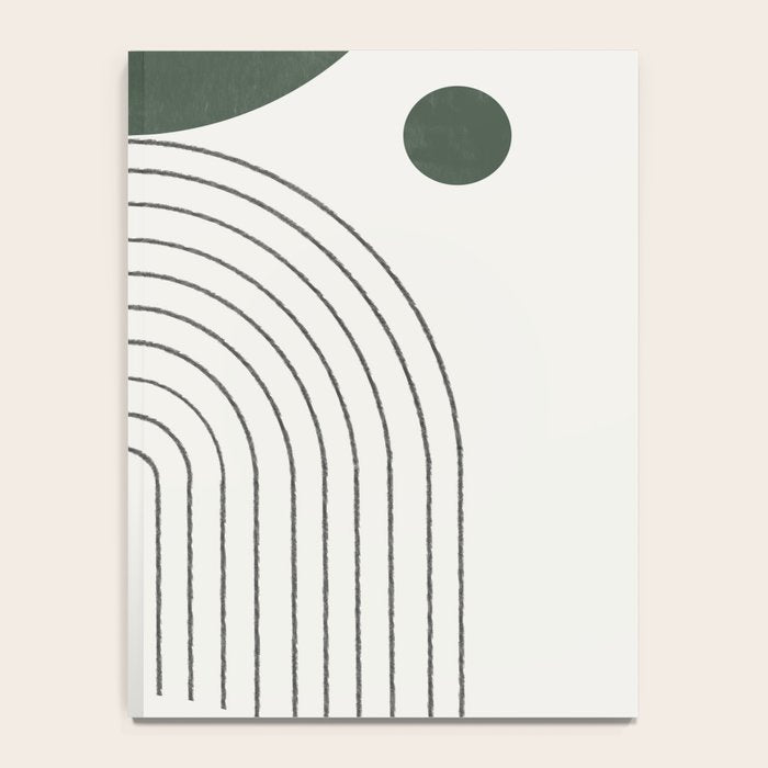 Mid Century Modern Green Notebook Gallery Image 4