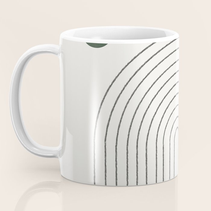 Mid Century Modern Green Coffee Mug Gallery Image 3