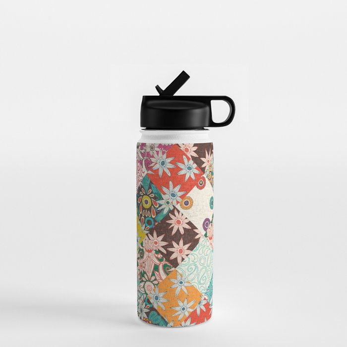 sarilmak patchwork Water Bottle Gallery Image 1