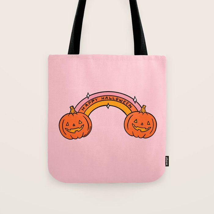 Happy Halloween Rainbow Tote Bag Gallery Image 1