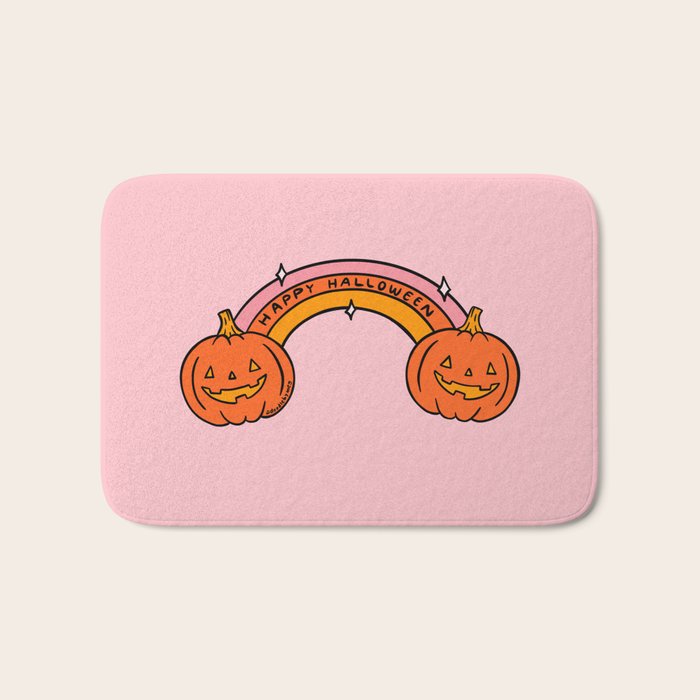 Happy Halloween Rainbow Bath Mat Gallery Image 1