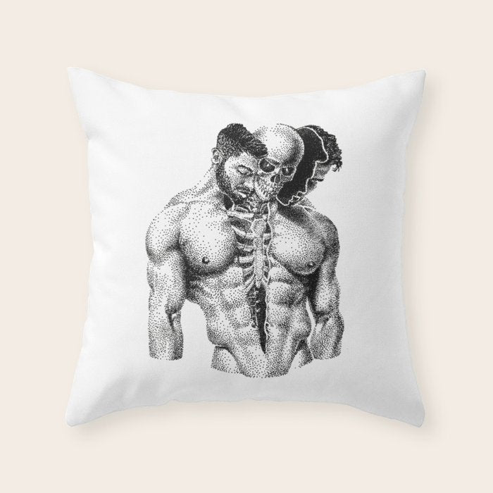 Split 5 SPOOKYDOOD Throw Pillow Gallery Image 1