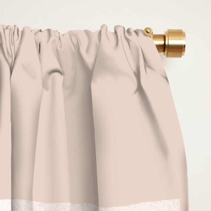 Pink & white geometric shapes pattern Window Curtain Gallery Image 2