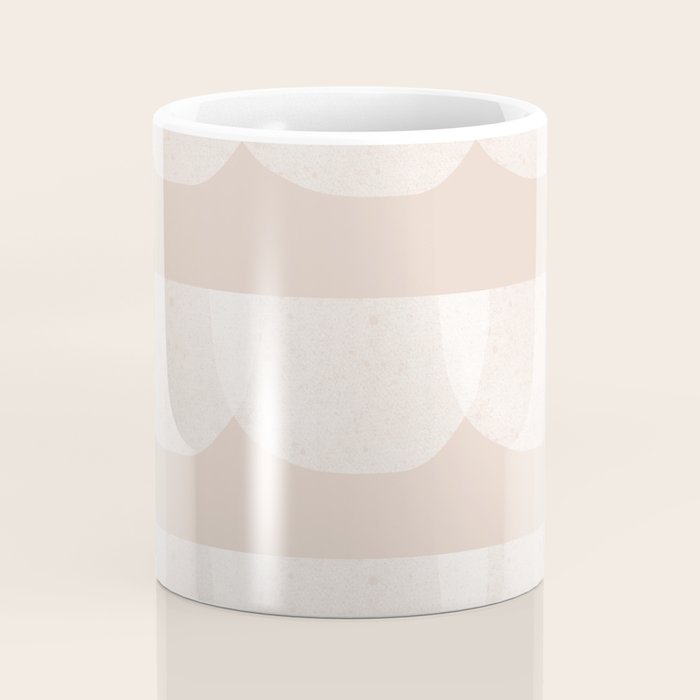 Pink & white geometric shapes pattern Coffee Mug Gallery Image 4