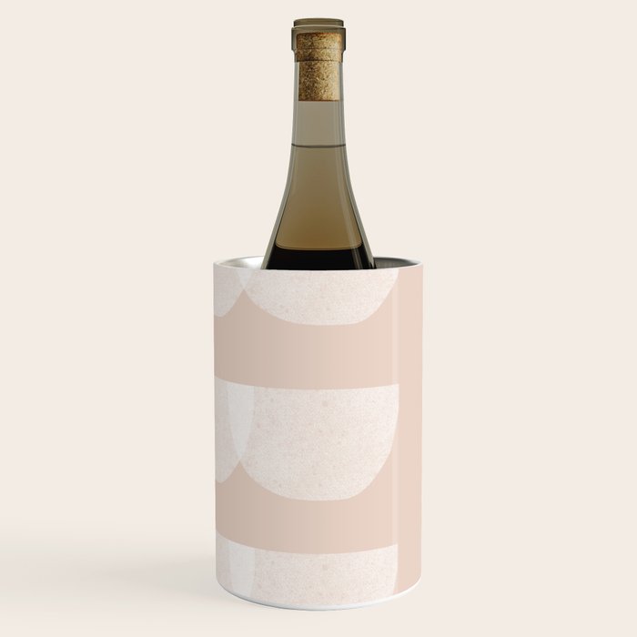 Pink & white geometric shapes pattern Wine Chiller Gallery Image 3