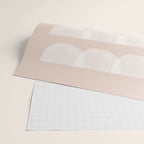 Pink & white geometric shapes pattern Wrapping Paper Gallery Image 2