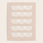 Pink & white geometric shapes pattern Poster Gallery Image 4