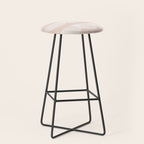 Pink & white geometric shapes pattern Stool Gallery Image 1